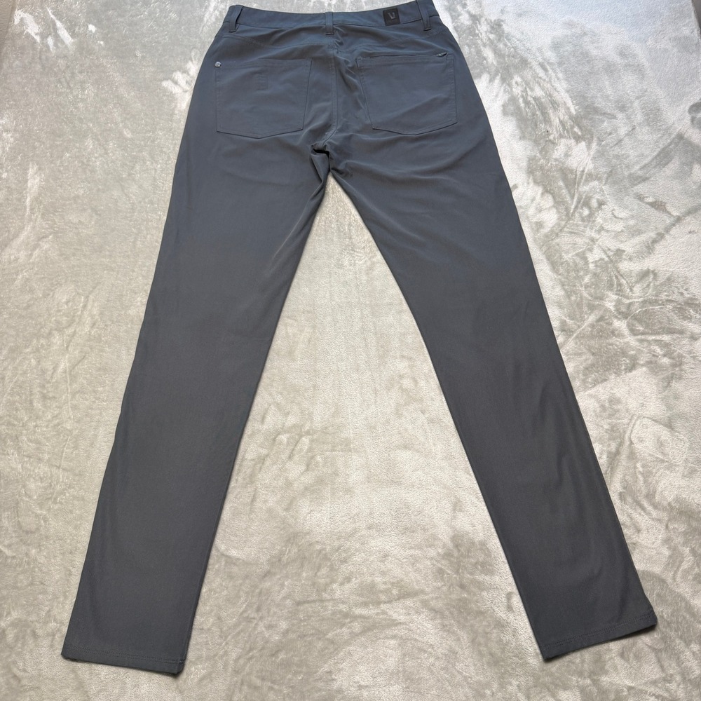 Vuori Mens Meta Pants Charcoal Gray Slim Fit 5-Pocket Performance Chino 28x32 - Picture 2 of 9